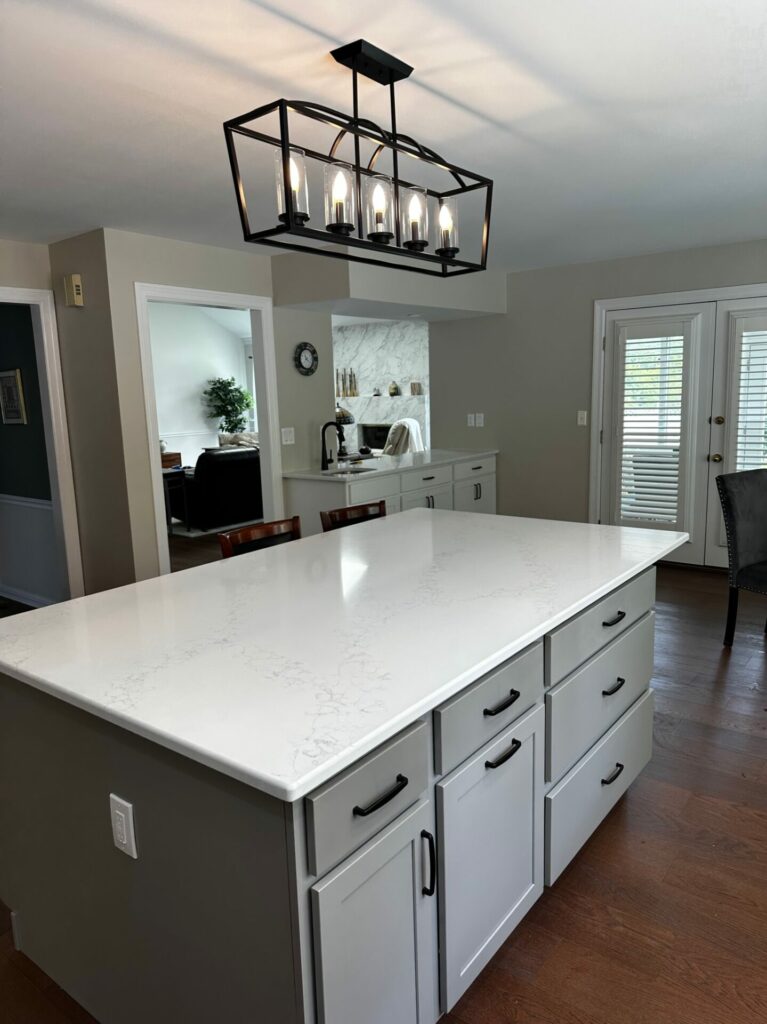 brand new island kitchen